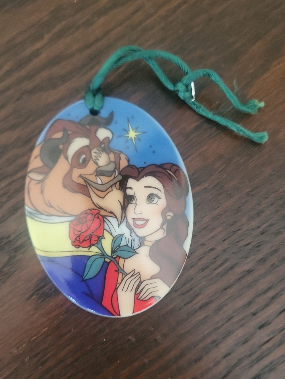 DISNEY Beauty and the Beast Decorative Holiday Ornament 1997